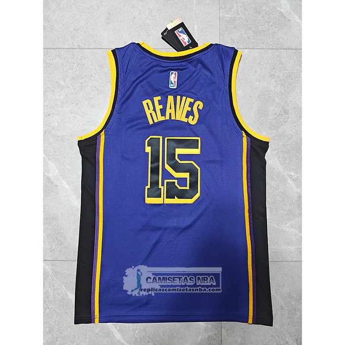 Camiseta Los Angeles Lakers Austin Reaves NO 15 Statement 2022-23 Violeta